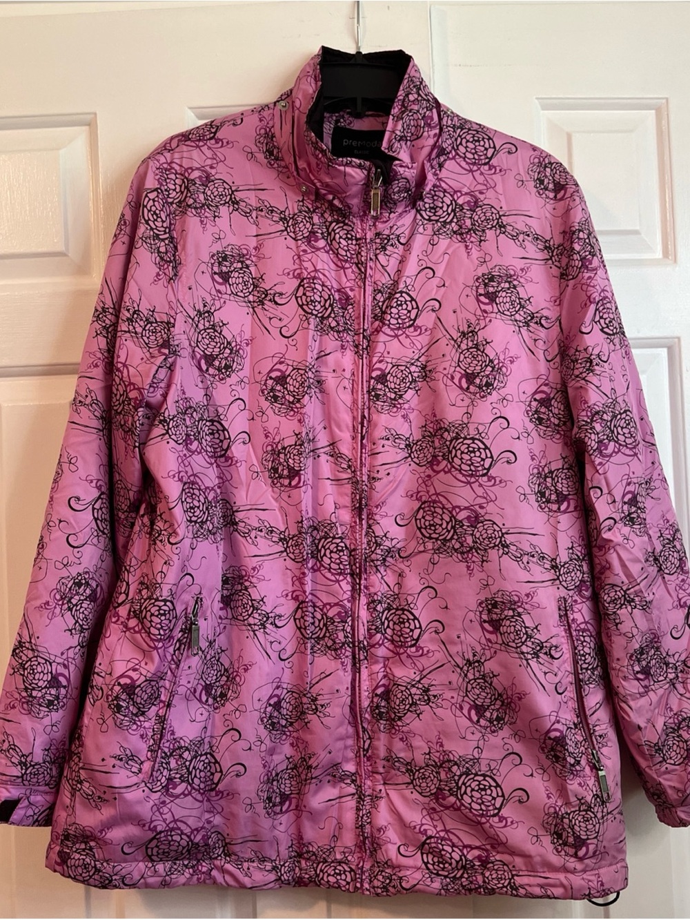 Premoda Classic Pale Plum Pink Women’s Jacket 42 M 8-10 Zippered No Hood Europe